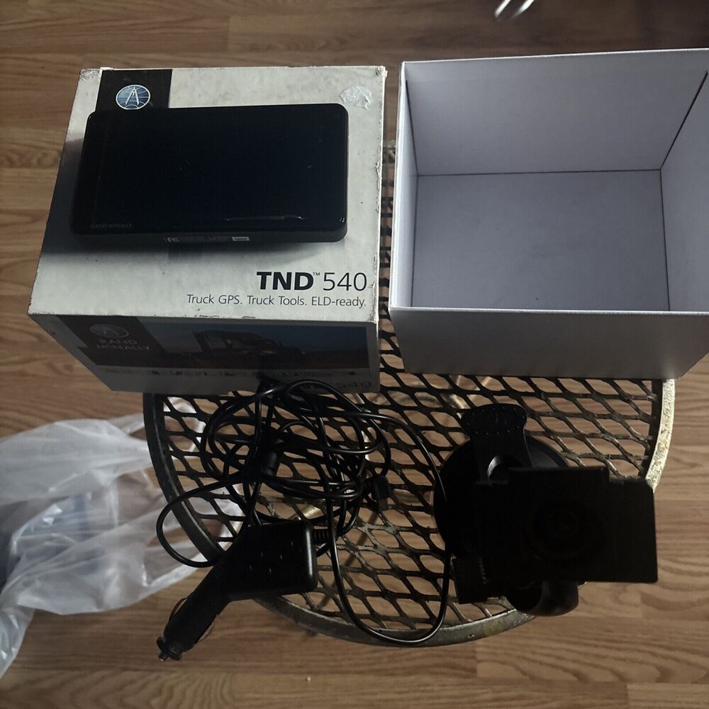 Rand Mcnally TND 540 Commercial Truck Gps USA & Canada Stand Tested Read See Pic